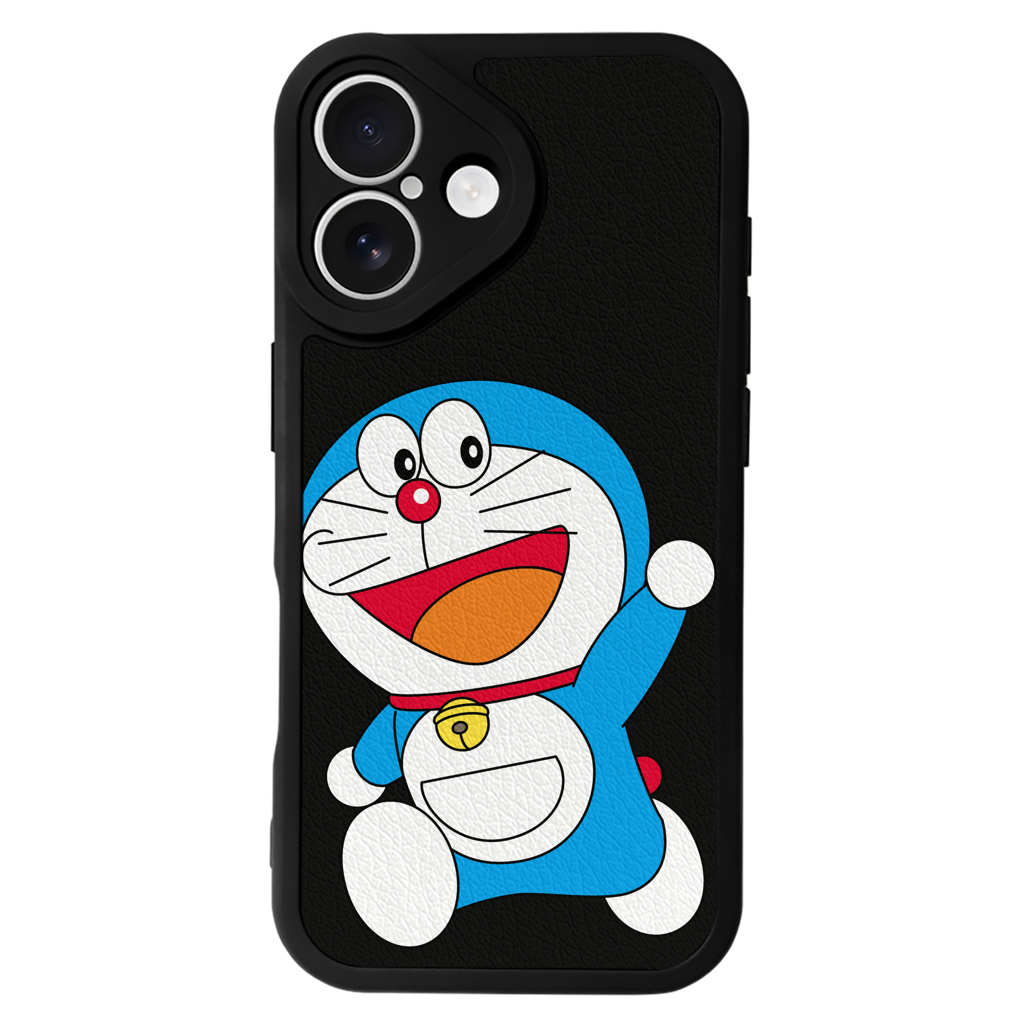 （画像用） ドラえもん Doraemon 【iPhone 16シリーズ対応】シリコンスマホケース（レザー調） 材質：シリコン